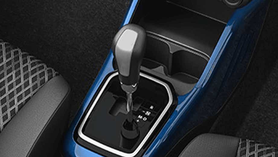 gear selector and central console of a Maruti Suzuki Ignis
