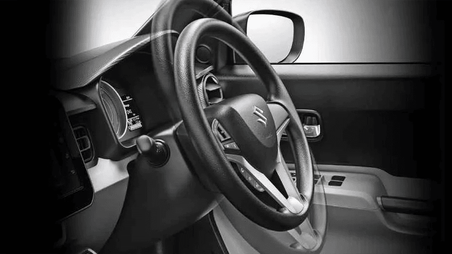 Interior dashboard view of a Maruti Suzuki Ignis