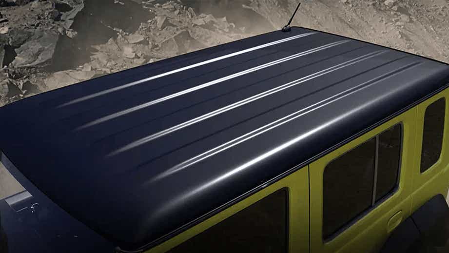roof view of a Maruti Suzuki Jimny