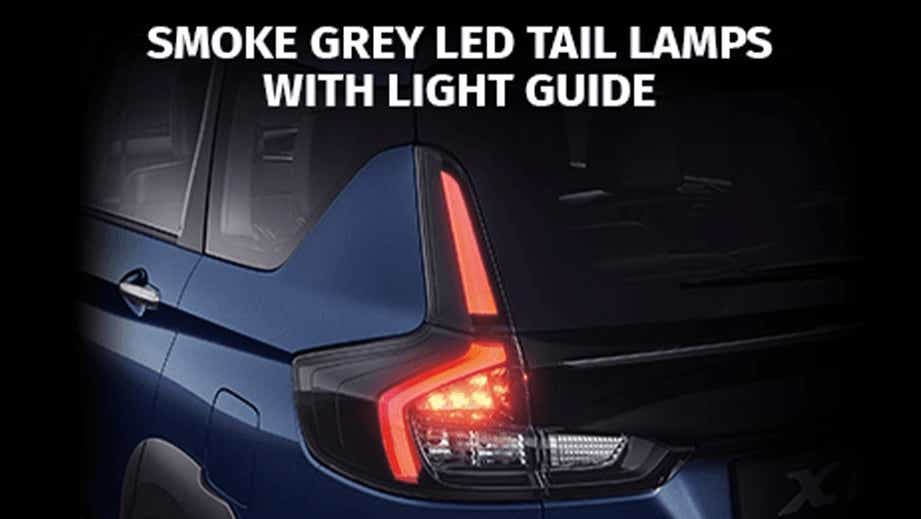 Rear LED tail lamp view of a Maruti Suzuki XL6