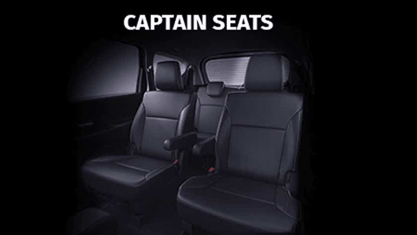 captain seats view of a Maruti Suzuki XL6