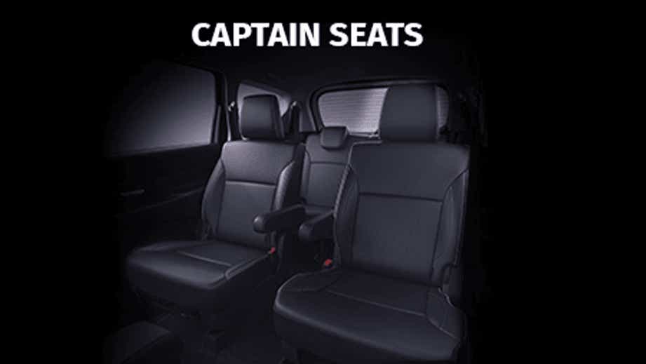captain seats view of a Maruti Suzuki XL6