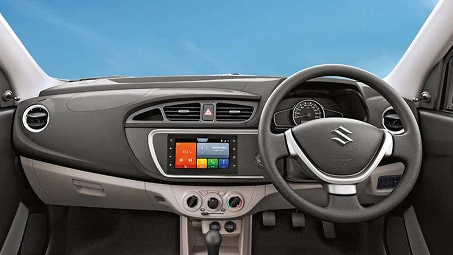 Dashboard view of a Maruti Suzuki Alto