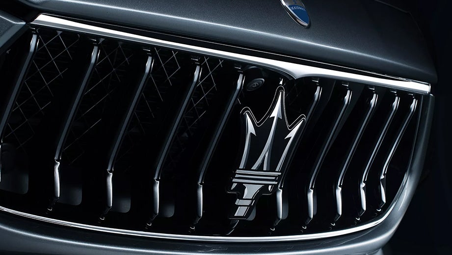 front grille close-up of a Maserati Ghibli