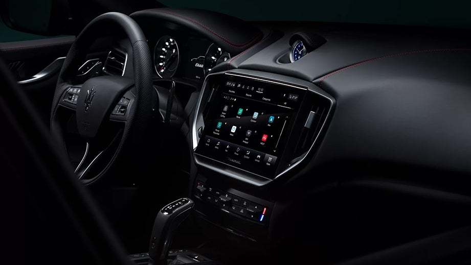 interior dashboard of a Maserati Ghibli