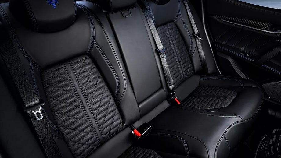 rear seat interior of a Maserati Ghibli