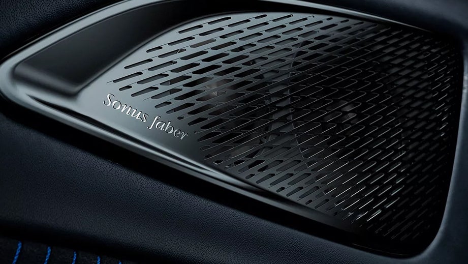 speaker close-up of a Maserati Ghibli