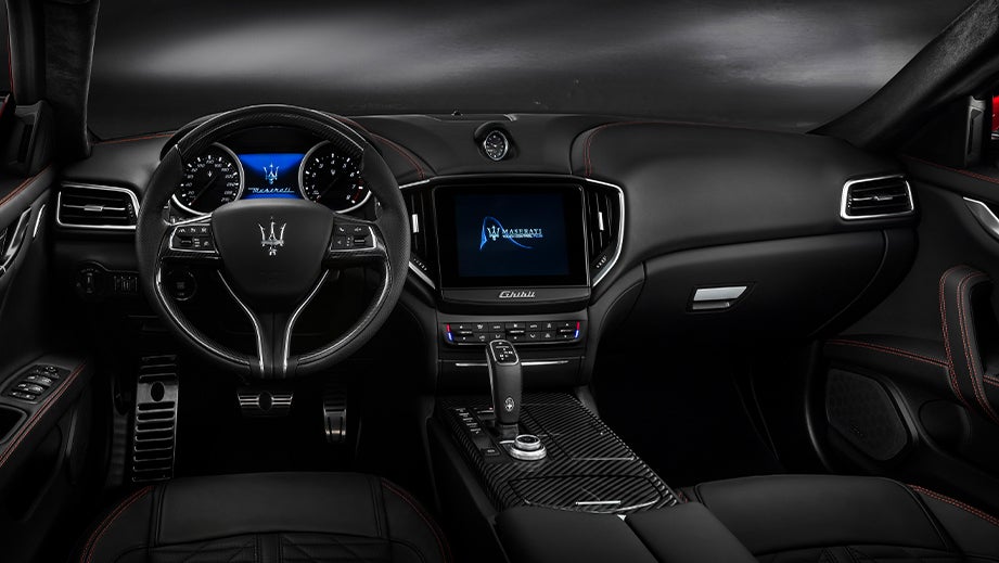 interior dashboard of a Maserati Ghibli