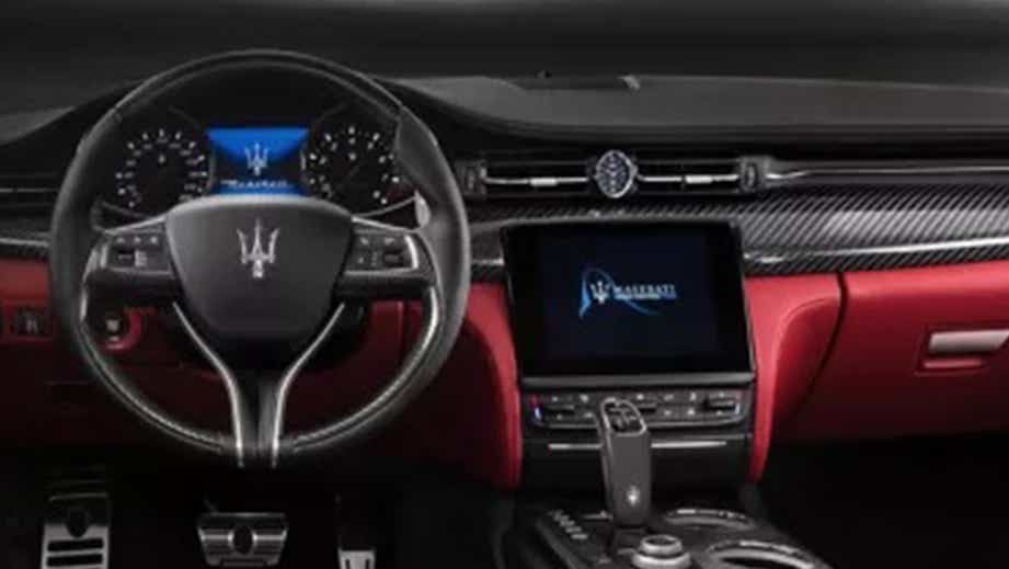 interior dashboard of a Maserati GranCabrio