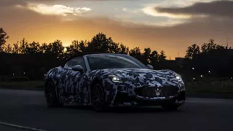 Front view of a Maserati GranCabrio