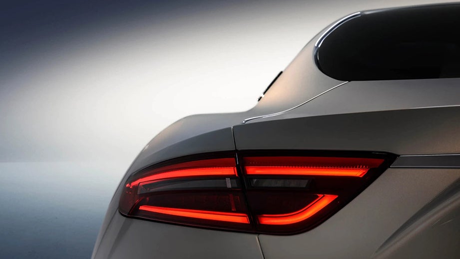 rear tail light close-up of a Maserati GranTurismo