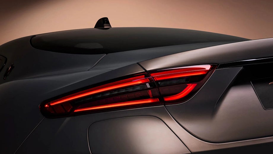 rear tail light close-up of a Maserati GranTurismo