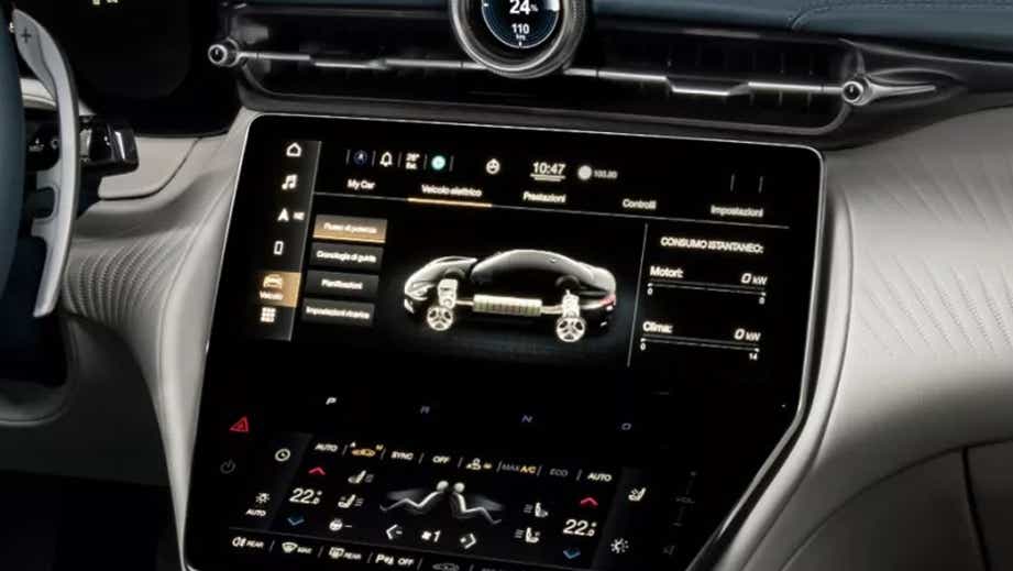 interior dashboard of a Maserati GranTurismo
