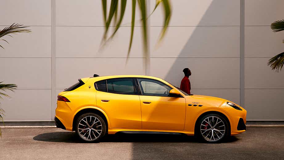 profile view of a Maserati Grecale