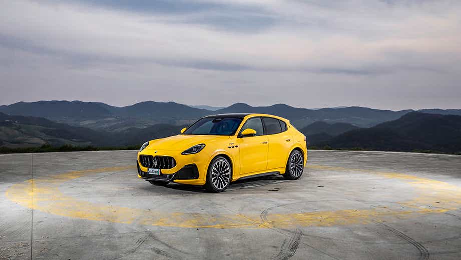 front three-quarter view of a Maserati Grecale