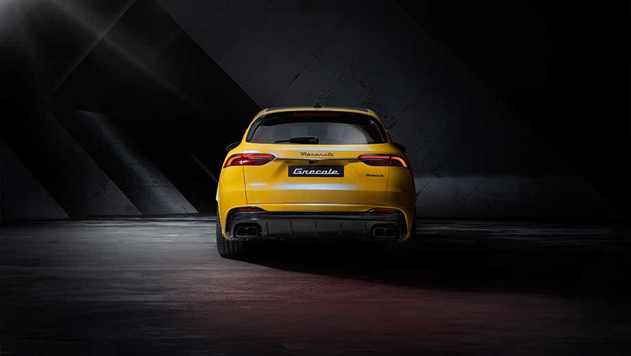 rear view of a Maserati Grecale