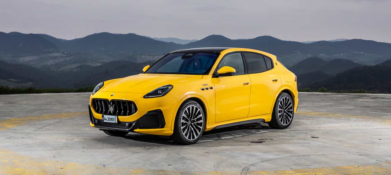 front three-quarter of a Maserati Grecale