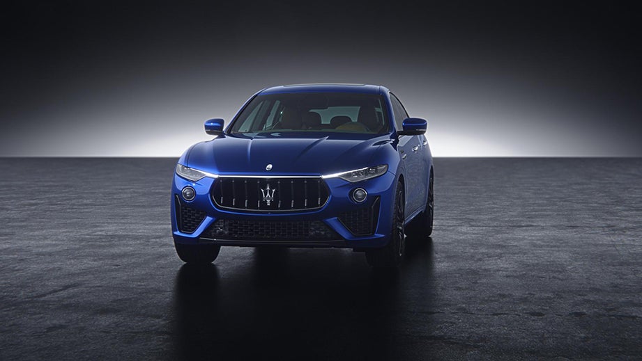 front view of a BLU Nobile Maserati Levante