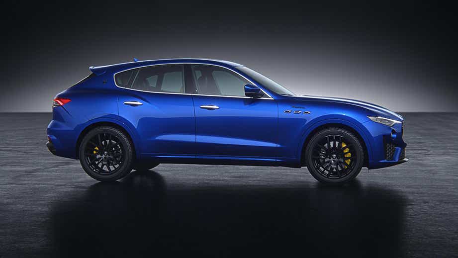 side view of a BLU Nobile Maserati Levante