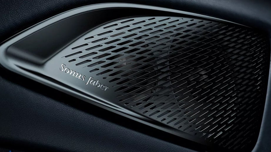 Speaker grille close-up of a Maserati Levante