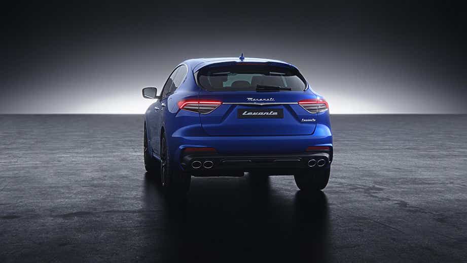 Rear view of a Maserati Levante