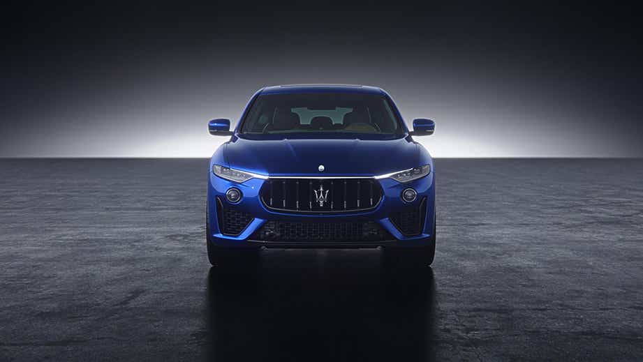 front view of a BLU Nobile Maserati Levante