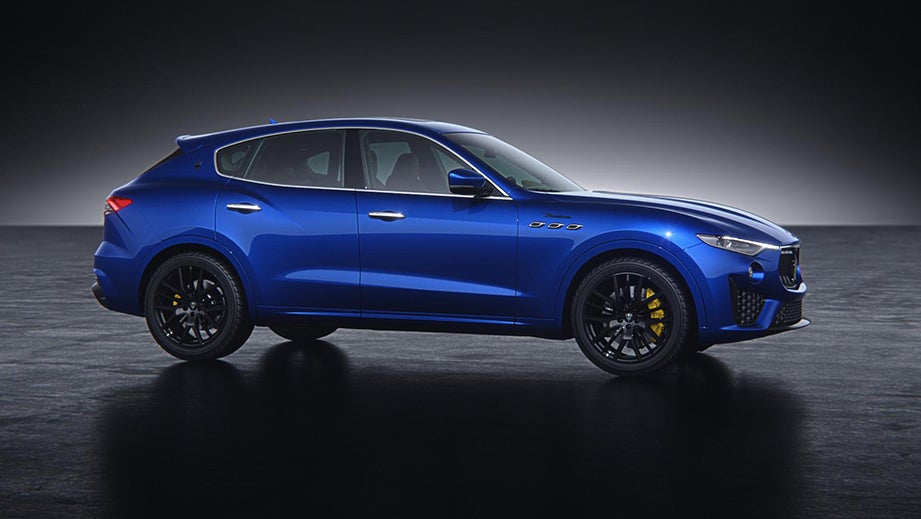 side view of a BLU Nobile Maserati Levante