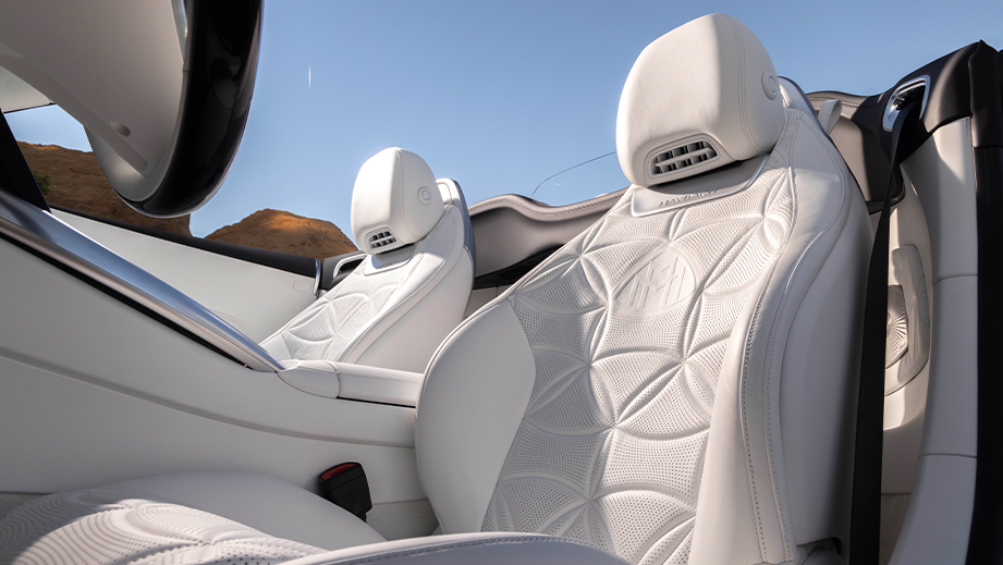 front seats of a Mercedes-Benz Maybach SL 680 interior