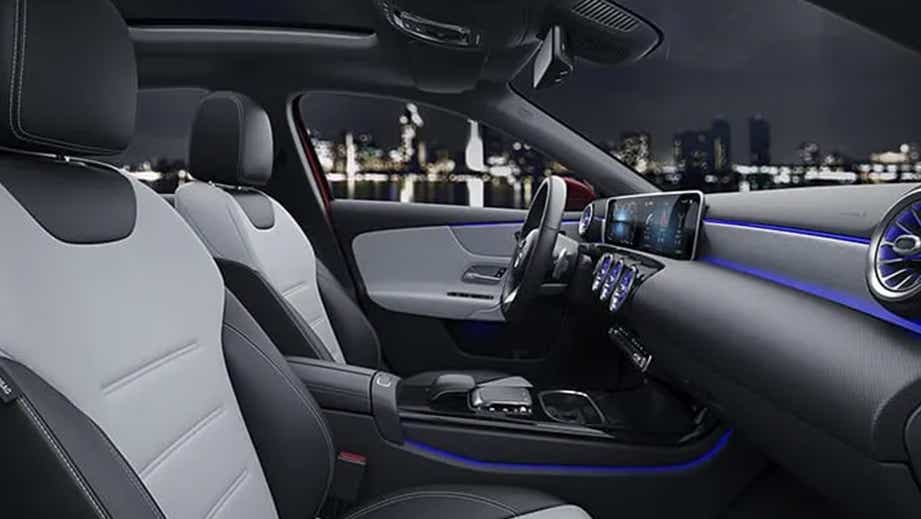 interior dashboard view of a Mercedes-Benz A-Class Limousine