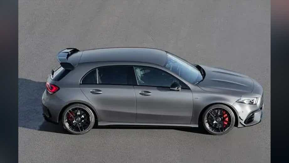 side profile of a Mercedes-Benz Amg A 45 S