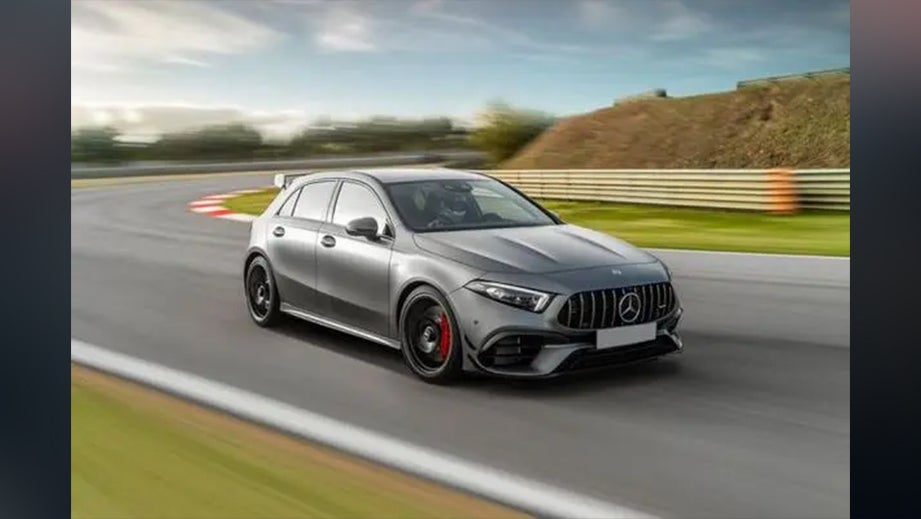 front three-quarter of a Mercedes-Benz Amg A 45 S