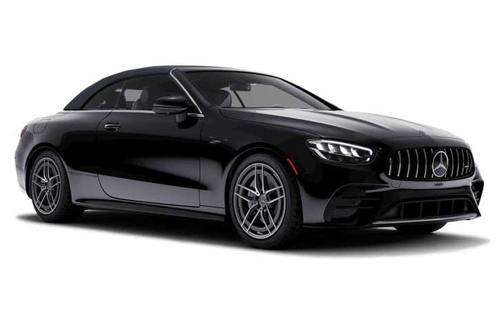 front three-quarter of a Mercedes-Benz AMG E 53 Cabriolet