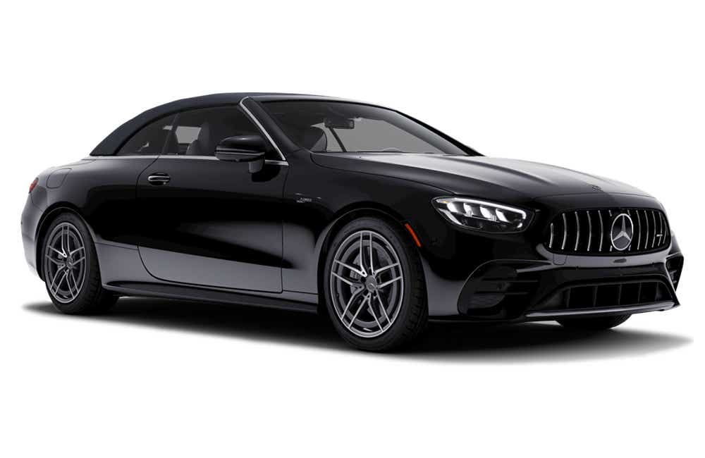 front three-quarter of a Mercedes-Benz AMG E 53 Cabriolet