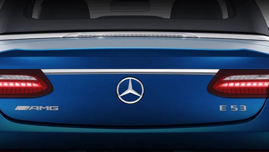 Rear view of a Mercedes-Benz AMG E 53 Cabriolet