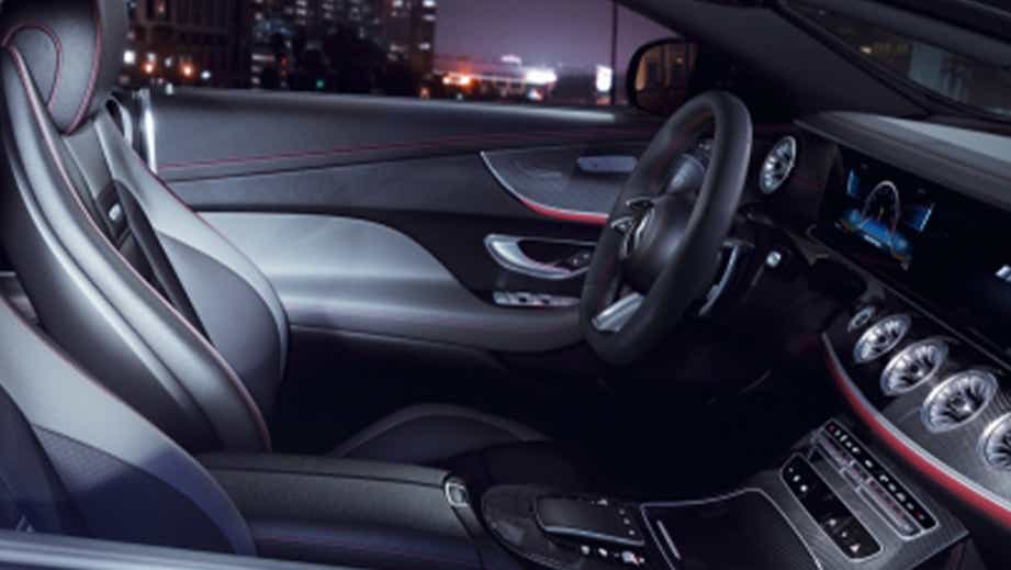 Interior dashboard of a Mercedes-Benz AMG E 53