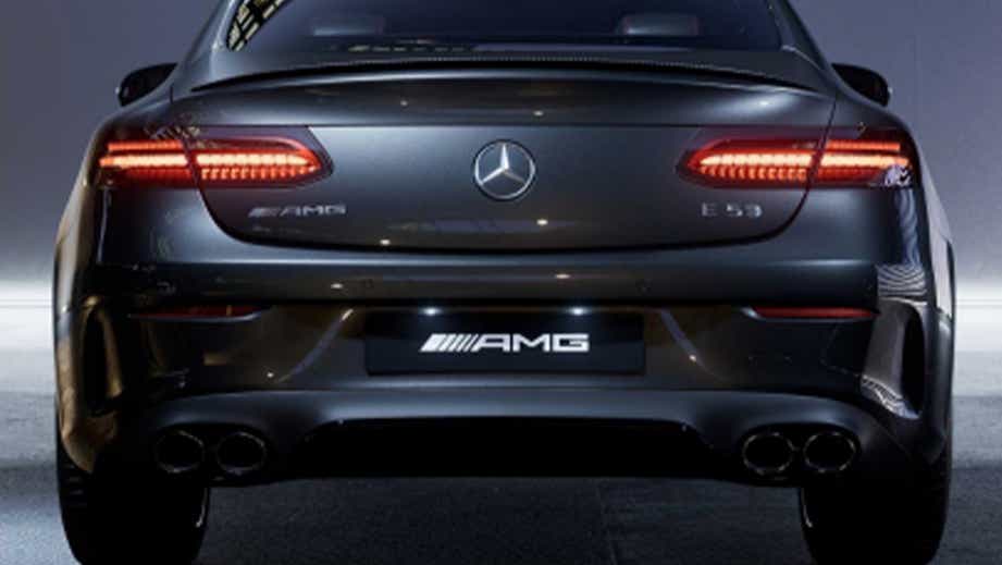 Rear view of a Mercedes-Benz AMG E 53