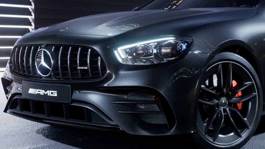 Front close-up of a Mercedes-Benz AMG E 53