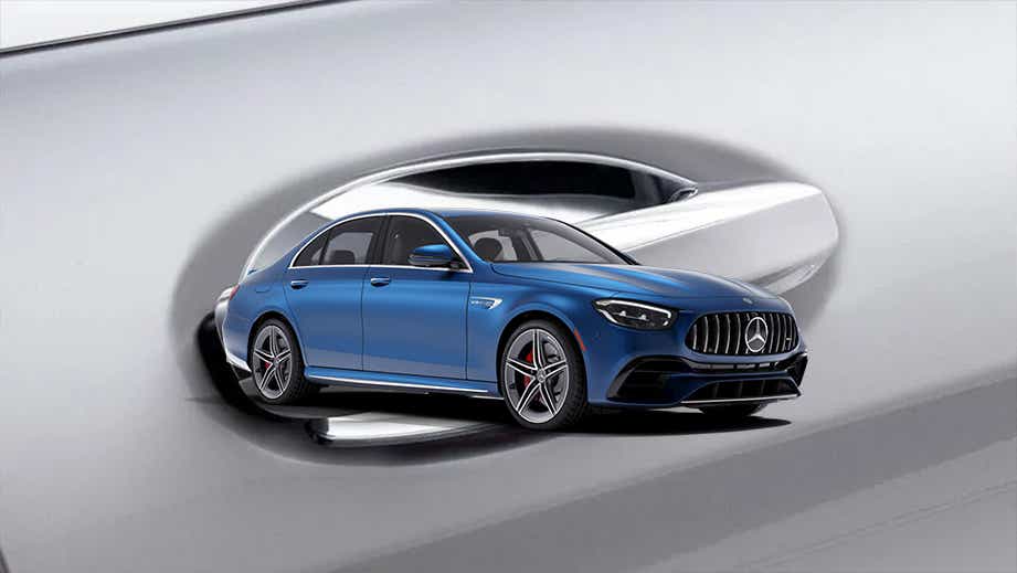 Full side view of a Mercedes-Benz AMG E 63