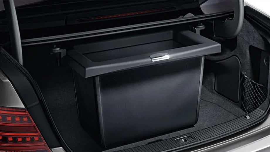 Trunk view of a Mercedes-Benz AMG E 63