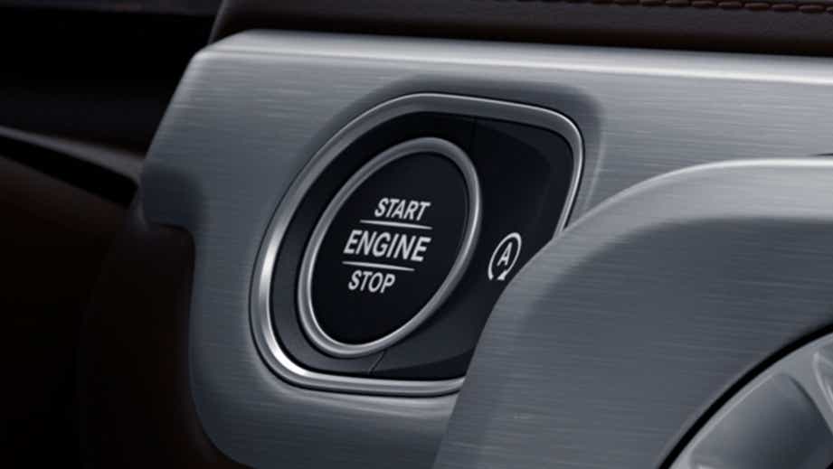 engine start stop button of a Mercedes-Benz AMG G 63