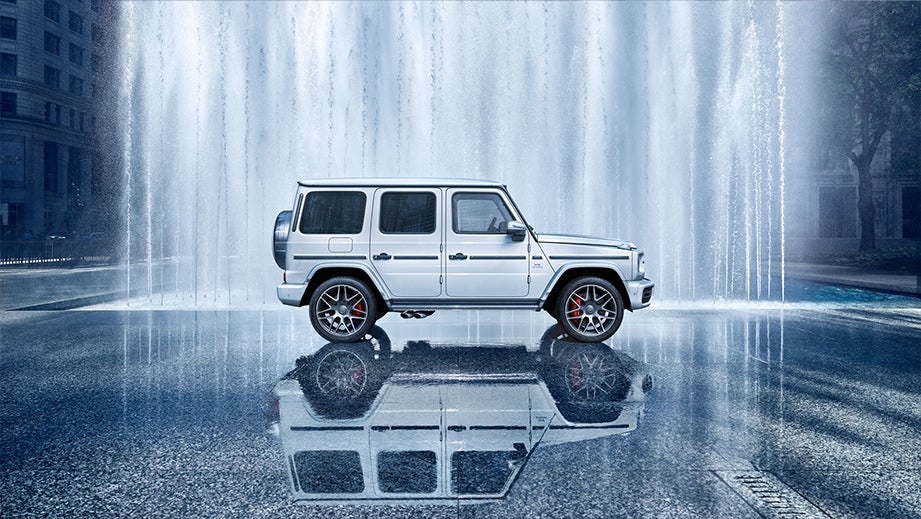 side view of a Polar White Mercedes-Benz AMG G 63