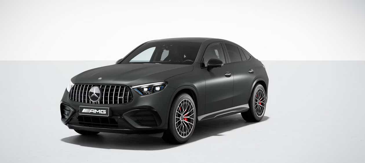 Front three-quarter view of a Mercedes-Benz AMG GLC 43