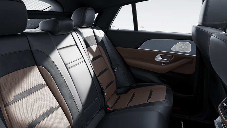 rear seat view of a Mercedes-Benz AMG GLE 53 Coupe