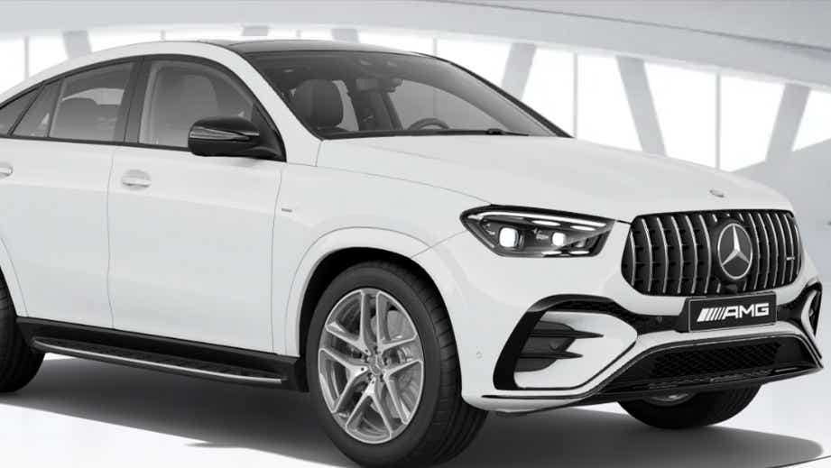 Front three-quarter view of a Mercedes-Benz AMG GLE 53 Coupe