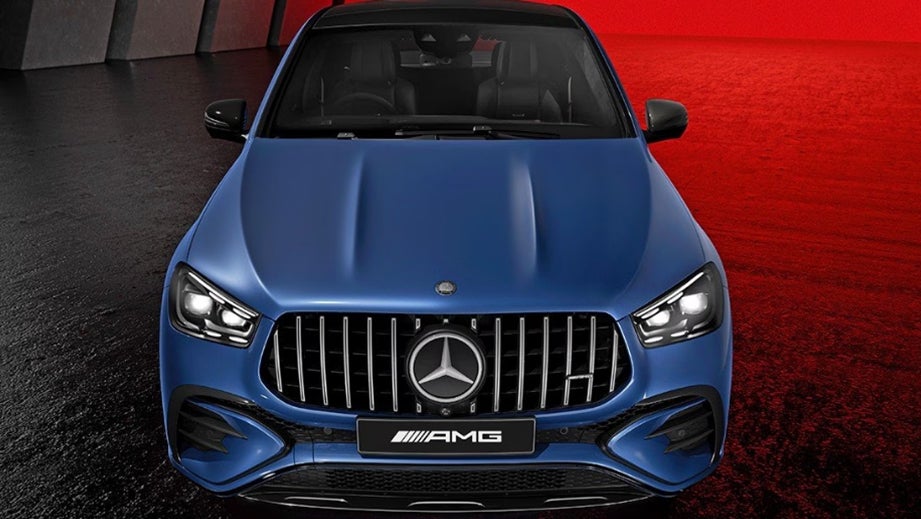 Front view of a Mercedes-Benz AMG GLE 53 Coupe