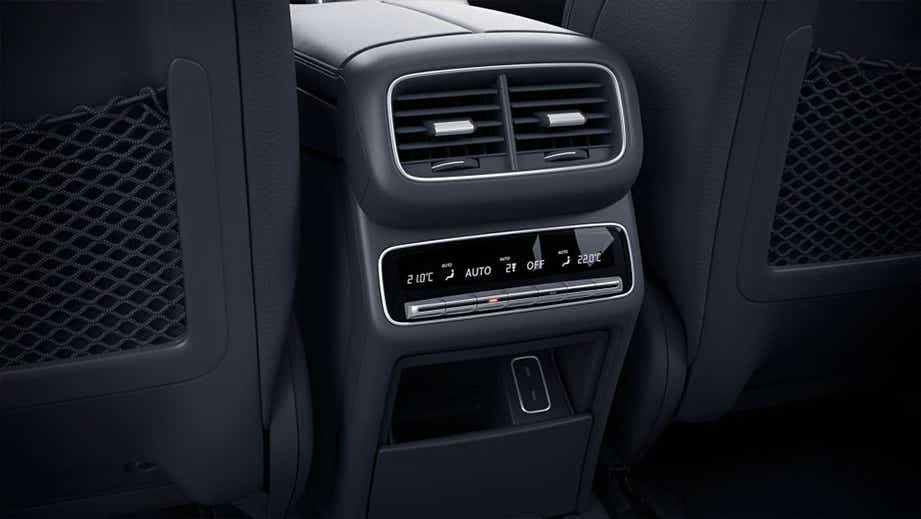 rear seat air conditioning controls of a Mercedes-Benz AMG GLE 53