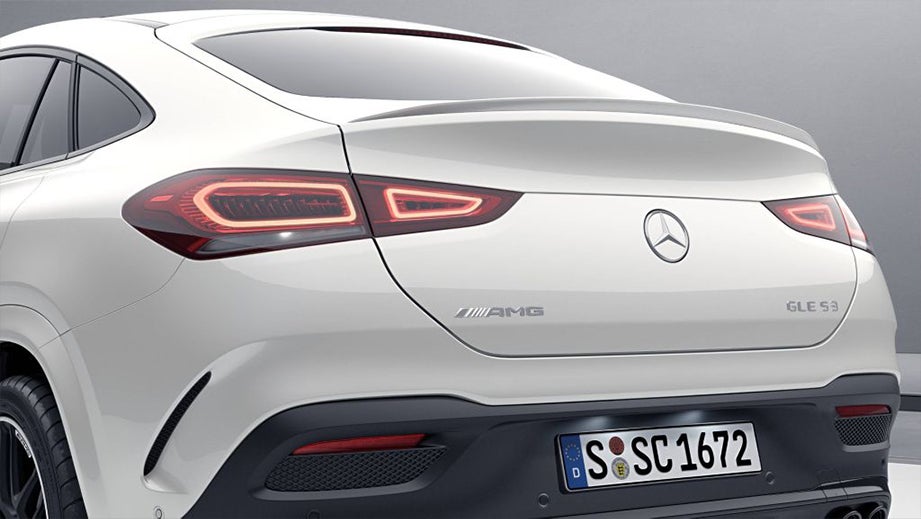 rear view of a Polar White Mercedes-Benz AMG GLE 53