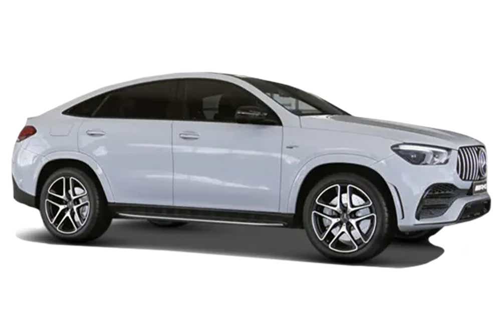 side view of a Polar White Mercedes-Benz AMG GLE 53