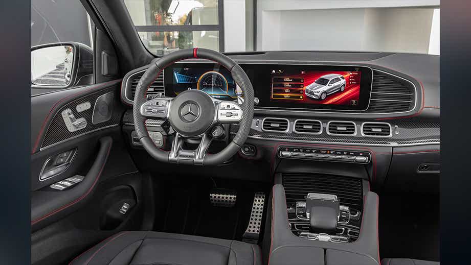 interior dashboard of a Mercedes-Benz AMG GLE 53