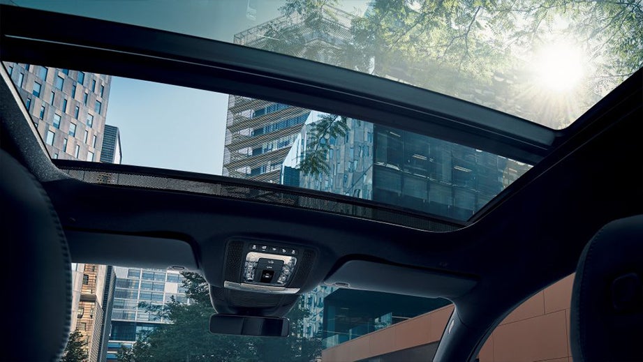 panoramic sunroof interior view of a Mercedes-Benz AMG GLE 63 S